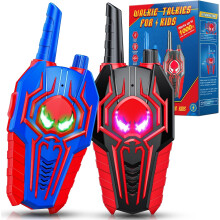Walkie-talkies infantis para crianças de 3 a 8 anos, brinquedo de rádio bidirecional para uso externo.