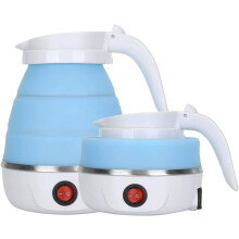 Foldable Electric Travel Kettle Silicone Collapsible 0.6L