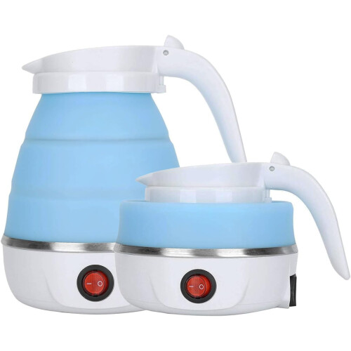 Foldable Electric Travel Kettle Silicone Collapsible 0.6L