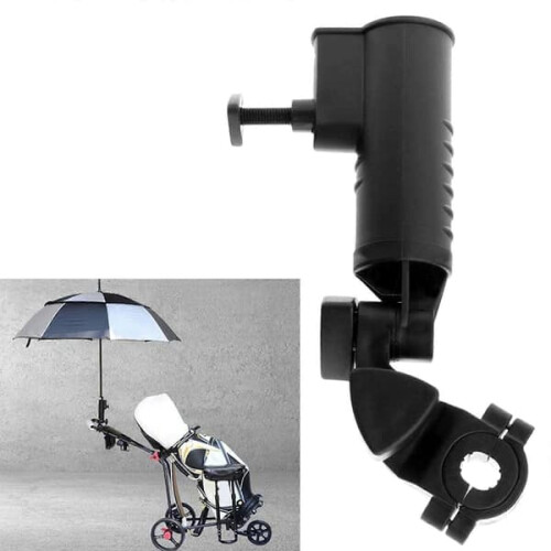 Umbrella stand bracket for golf cart handle adjustable 1