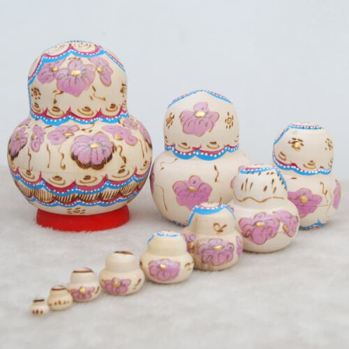 Serie di 10 bambole russe Matrioska 2