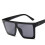 Vintage Oversized Square Sonnenbrille, Unisex, einteilige Gläser 5