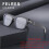 Lesebrille mit Blaulichtfilter, quadratischer Rahmen, transparent 2