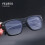 Lesebrille mit Blaulichtfilter, quadratischer Rahmen, transparent 3