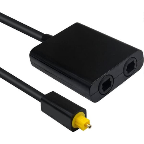 Toslink-Splitter, digitaler optischer Audio-1-in-2-out 1