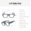 Lesebrille mit Blaulichtfilter, quadratischer Rahmen, transparent 6