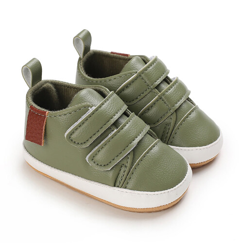 Chaussures bébé printemps été vert uni semelle souple décontractées 1