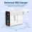 Chargeur rapide Type-C45W2 - Adaptateur mural noir 3