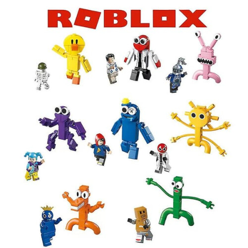 Set de blocuri de construcție Roblox Rainbow Friends Doors, 8 bucăți 2