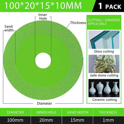 Glass Cutting Disc Ultra-Thin Saw Blade 100mm 2