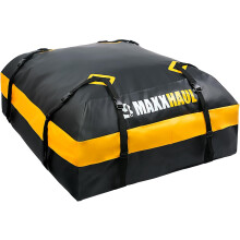 MaxxHaul Rooftop Cargo Bag 15 Cu Ft -Waterproof Universal Car Roof Carrier with Luggage Lock -No Rack Needed-100 lb Capacity-for Cars & SUV's (50719)