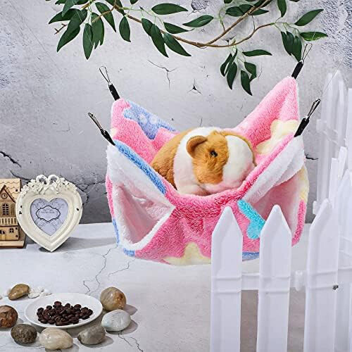 Guinea Pig Hammock for Small Animals 2 Pcs 2
