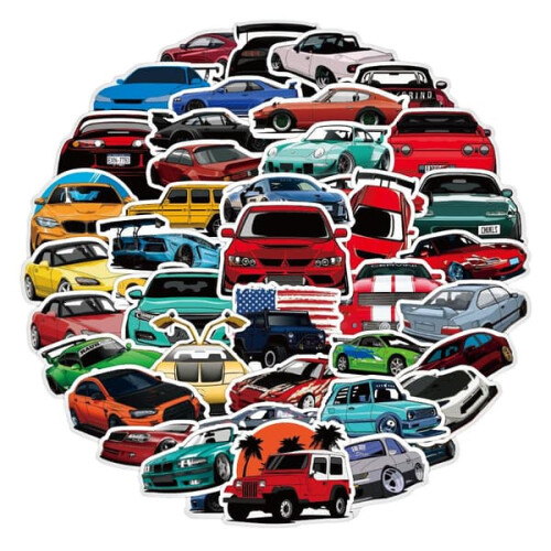 Autoaufkleber-Set, mehrfarbig 1