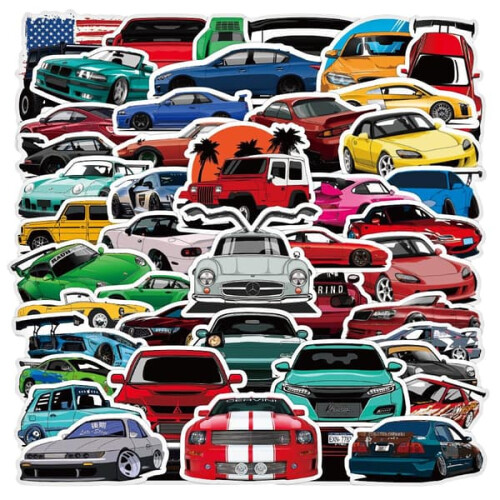 Autoaufkleber-Set, mehrfarbig 2
