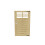 90x180cm Solid Pine Privacy Slatted Garden Side Gate with Hinges and Latch Hardware 3
