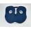 Memory Foam Seat Cushion Ergonomic Navy Blue 3