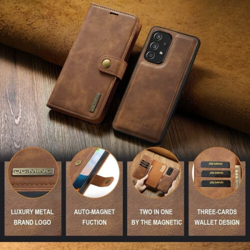 DG.MING leather phone case for Samsung Galaxy S24 Ultra red 2