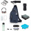 Men's Lightweight Nylon Sling Backpack Anti-Theft Blue 2