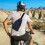 Men's Lightweight Nylon Sling Backpack Anti-Theft Blue 4