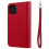 iPhone 12 12 Pro magnetic wallet case red 5