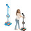 Kids Electric Microphone with Adjustable Stand Blue 4