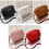 Borsa a tracolla casual da donna con nappina rosa 3