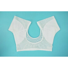 (L, white) Underarm Sweat Vest, Breathable Sweat Guard Underwear Vest,washable Armpit Pads,washable Armpit Pads