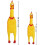 Rubber Screaming Chicken Toy Yellow 4-Pack 2