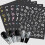 Nagelsticker mit Hibiskus-Blumenmuster, 10 Blatt 5