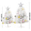 Christmas tabletop tree with LED lights 1.5ft and 2ft 24 pcs 3
