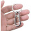 Karabinhage til metalnøglering, 4-pak 3
