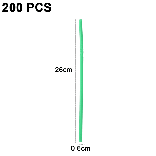 Flexibele plastic drinkrietjes, 200 stuks 2