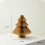 Homchy Christmas Ornament Brown Folding Paper Desktop 3
