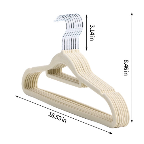 Étendoir à linge floqué antidérapant de 42 cm (16,5 pouces) 1