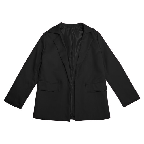 Girls solid blazer jacket long sleeve notched collar 5-6 2