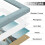 11x14 Picture Frames Set of 9 Rustic Blue Engineered Wood 4