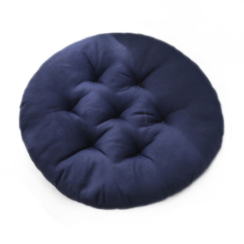 Almofada redonda para cadeira com capa removível de 40 cm (16 polegadas). 1
