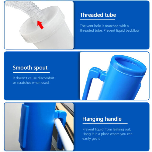 Men's Spill-Proof Portable Urinal 2000 mL 1