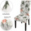Ensemble de 4 housses pour chaise Parsons, motif tropical 5