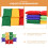 Mini nylon bean bags for sack toss 5 pieces 6