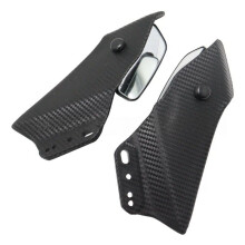 1Pair Motorcycle Adjustable Side Wing Spoiler Fairing with Rear View Mirror for CBR650R 400R 500R YZF R1RM R6 Tmax