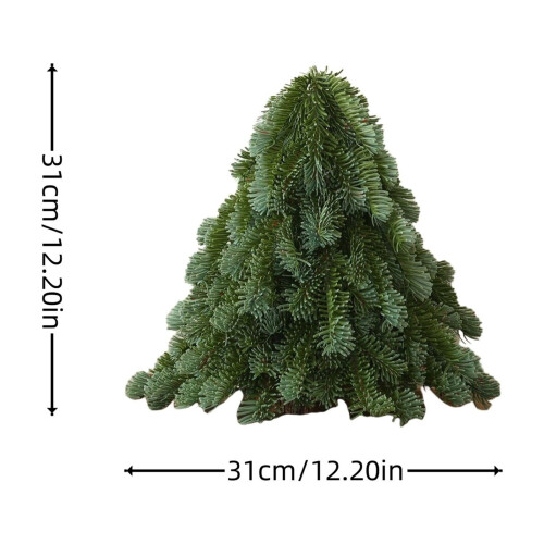 CISIL Desktop Christmas Tree Artificial Green with Wooden 2