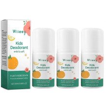 (3pcs) 1-3X Natural Deodorant For Kids & Teens Kids Whole Body 50ml Deodorant