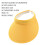 Women's straw sun visor hat wide brim yellow 2