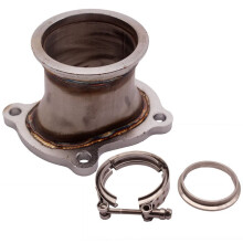 For 3" V-Type Downpipe Turbocharger Flange Adapter Kit Automotive Parts