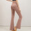 Dames yogabroek met hoge taille, kaki legging 2