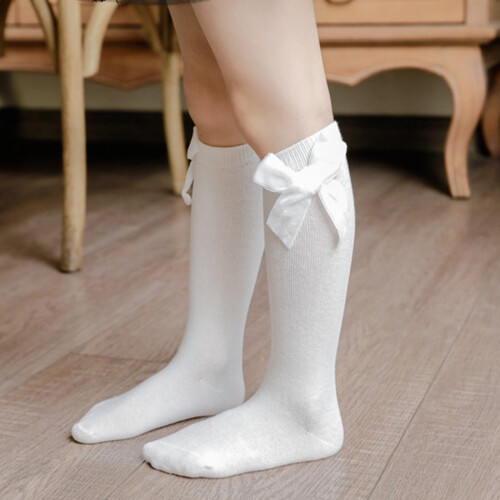 Chaussettes de princesse pour bébés filles, longueur mi-mollet 1