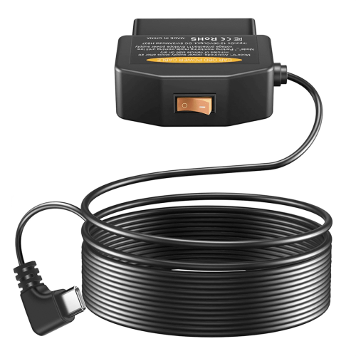 OBD2 Power Cable for Dash Camera Type-C Hardwire Charger