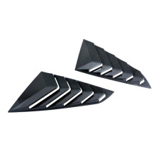 Car Rear Side Window Louver Cover Trim for Mustang S650 2024 Accessories Carbon Fiber