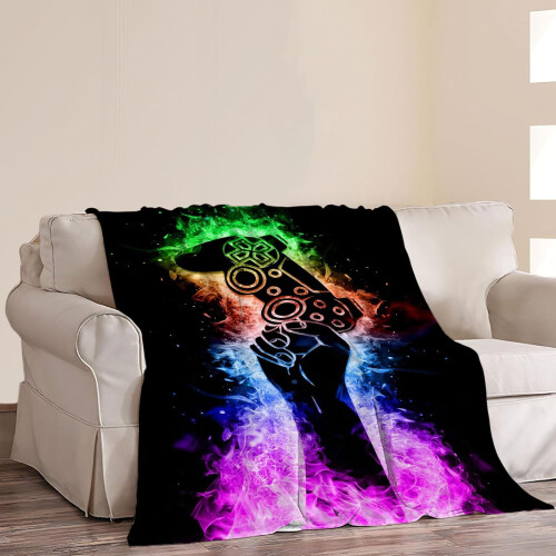 Manta Gamer de Flanela e Lã 60x80 polegadas 1